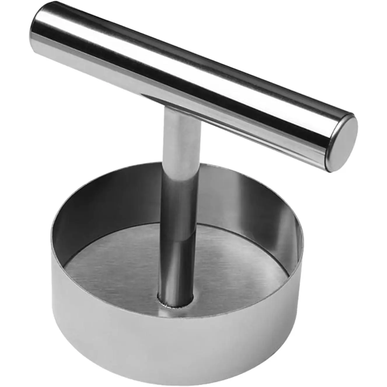 Stainless Steel Burger Press - 1Pc Nonstick Burger Patty Maker Mold, Sturdy Metal Meat Smasher, Multifunctional Kitchen Utensil for Home/Commercial Use to Make Round Patties, Burguer Patty Maker