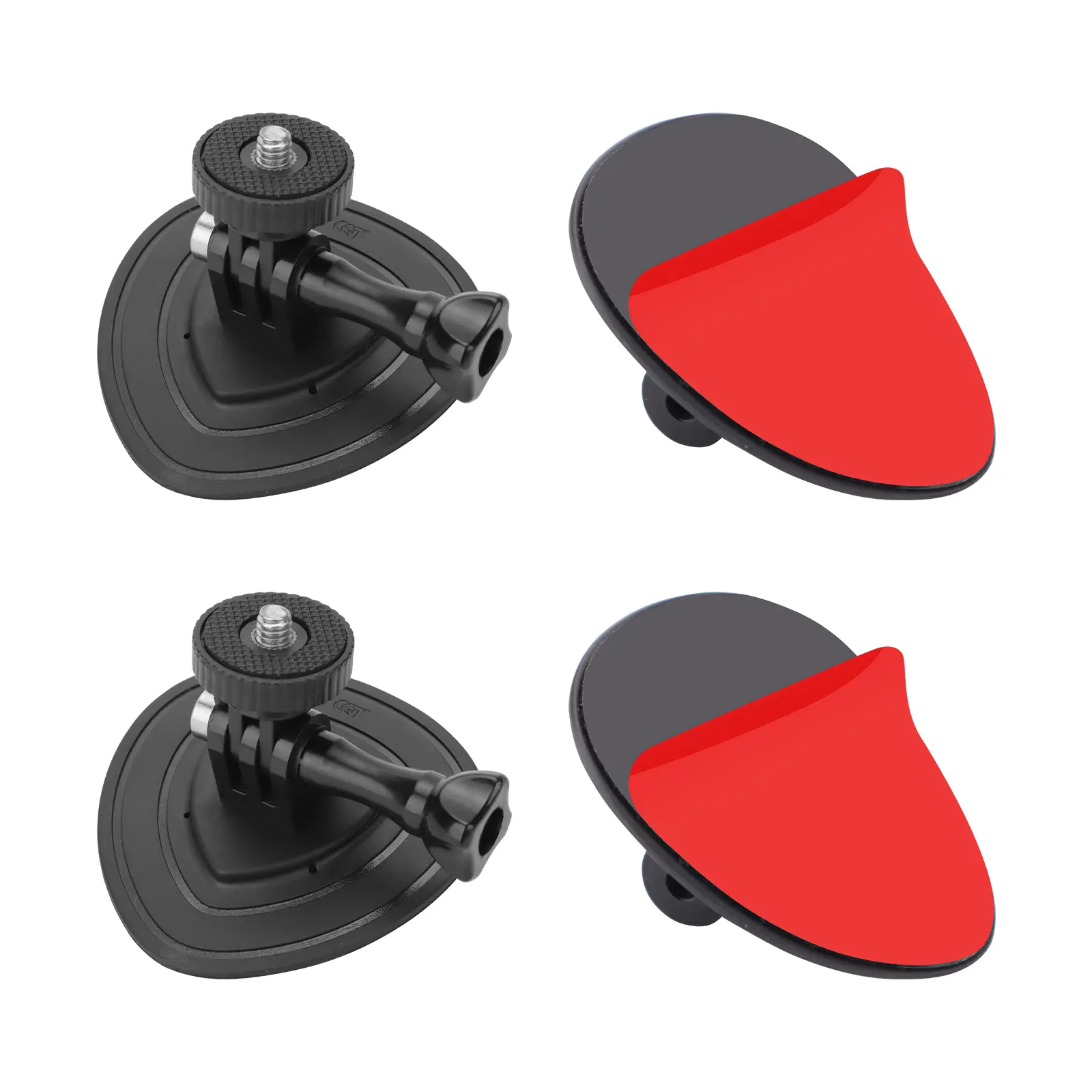 2 Pack Flexible Adhesive Mount Kit Motorcycle Helmet for DJI OSMO 360, insta360 X5 X4 X3 one RS go 3 3s ACE PRO 2 for GoPro Max 360 Panoramic Camera Hero 13/12/11/10/9/8 Sports Camera Accessories