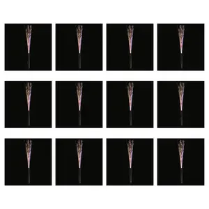 15" Bulk 48 Pc. Lighted Multi-Setting Fiber Optic Plastic Wands