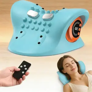 Portable 3-In-1 Massage Device, Neck Massager with Heating & Comfortable Stretch, Adjustable Strength, Ideal for Home Office Relaxation