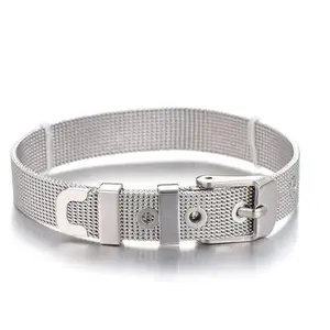 Stainless Steel Slider Bracelet - Silver