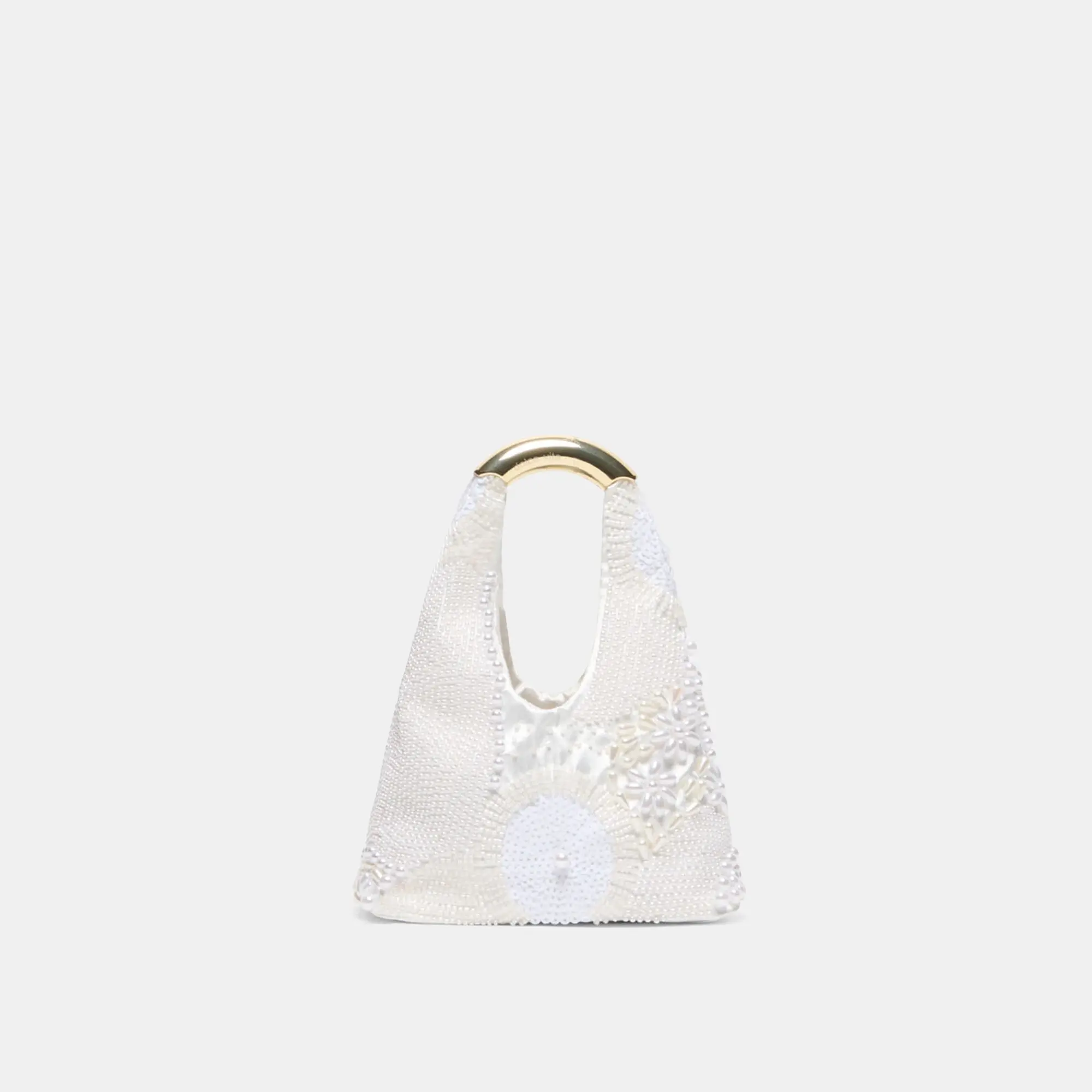 EVELISE MINI HANDBAG WHITE PEARL SATIN EVELISE MINI HANDBAG WHITE PEARL SATIN