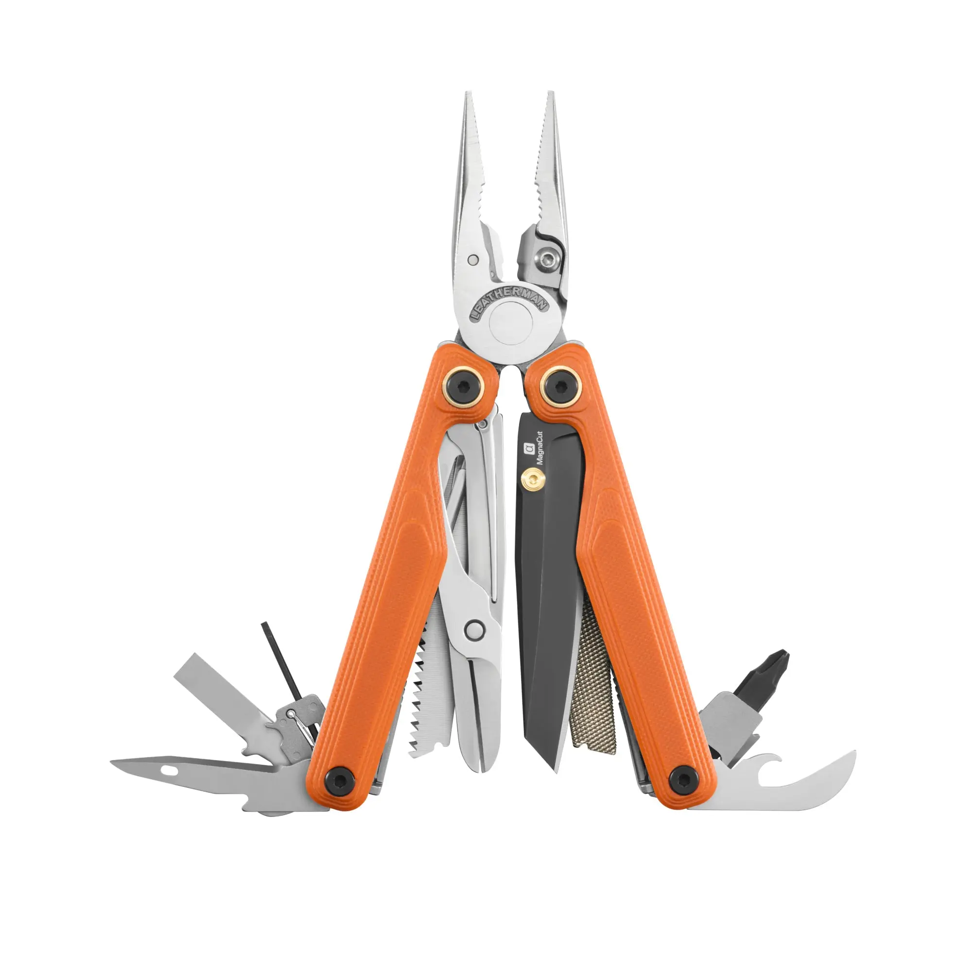 Leatherman Wave Alpha EDC Multitool - Fast 1-Hand Access Ergonomic Redesign, Reverse Tanto Blade, G10 Contoured Grip, Big-Cut Scissors, Corrosion Resistant EDC Outdoor Gadget, Survival Gear for Hiking