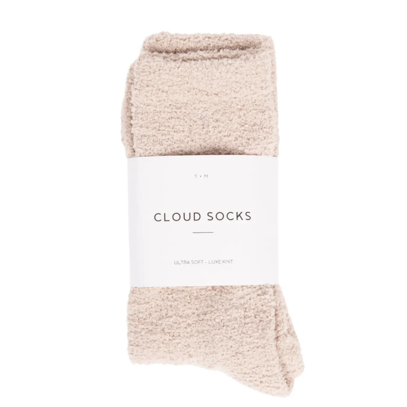Unboxme Gifts Women's Unisex 100% Polyester Fuzzy Plush Soft Knit Ultra-Luxe Cloud Slip-On Socks - Warm, Cozy, Chic Minimalist Sleepwear, Birthday Gift, Cold Wash Only, Helps Sleep Better, Cute, Single Pair