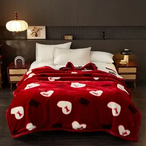 Thick Winter Raschel Blanket, Dual-Sided Plush Thick Blanket, Puffy Warm Flannel Blanket, Bed Blanket, Sofa Blanket, Throw Blanket, Luxury Comfort