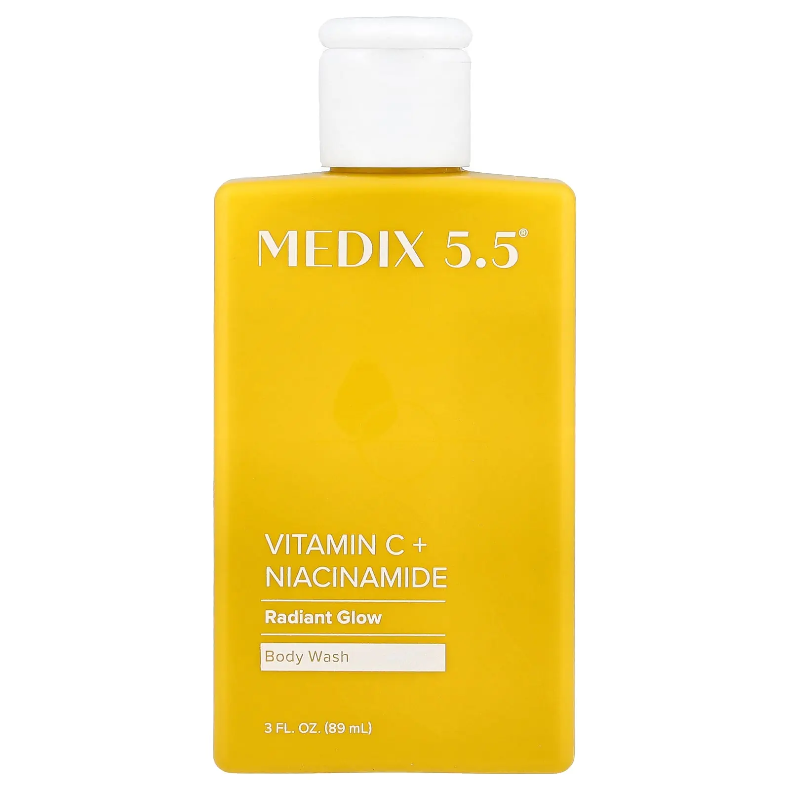 Medix 5.5 Body Wash, Radiant Glow, Vitamin C + Niacinamide, 3 fl oz (89 ml)