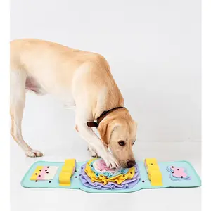 Fun Watch-Design Dog Snuffle Mat - Slow Feeding Puzzle Toy for Teething Pups - Interactive Foraging Game to Curb Boredom & Anxiety - Durable Pet Gift