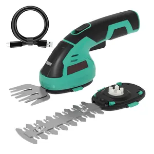 2-in-1 Cordless Grass Shear & Hedge Trimmer | 7.2V Rechargeable Handheld Cutter with Lithium-Ion Battery & Type-C Cable Included
