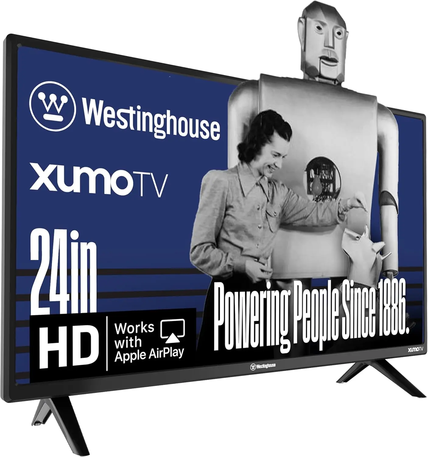 24-in Smart HD Xumo TV - Flat Screen Television with Full Function Voice Remote, Dolby Atmos, Bluetooth, Apple AirPlay, Wi-Fi & Mobile Connectivity