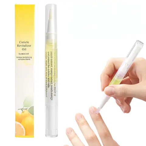 Organic Nail Nutrient Oil - Pen-Shape Non-Toxic Strengthener, Cuticle Revitalizer with Vitamin Essentials for Growth and Strength, Moisturizing Brightening Care (Daily Use for Tips Growth Products, 3D Nail Decorations Prep)