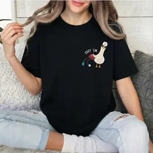 Funny Comfort Colors Nurse Shirt, Silly Goose ER Nurse T-Shirt, Unisex Cotton Tee – Perfect Gift