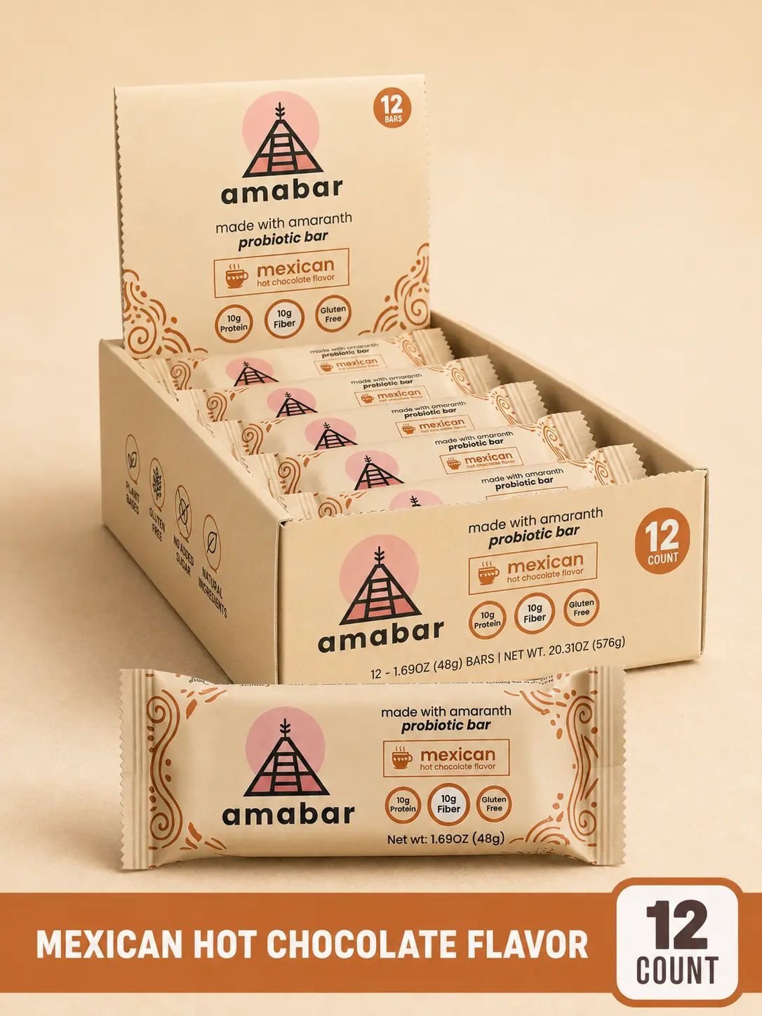 Amabar Prebioitc Fiber Bar (12 Pack)