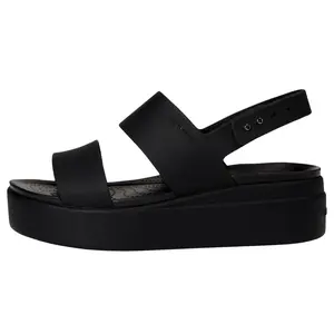 Crocs Brooklyn Low Wedge Black / Black  206453-060 Women's