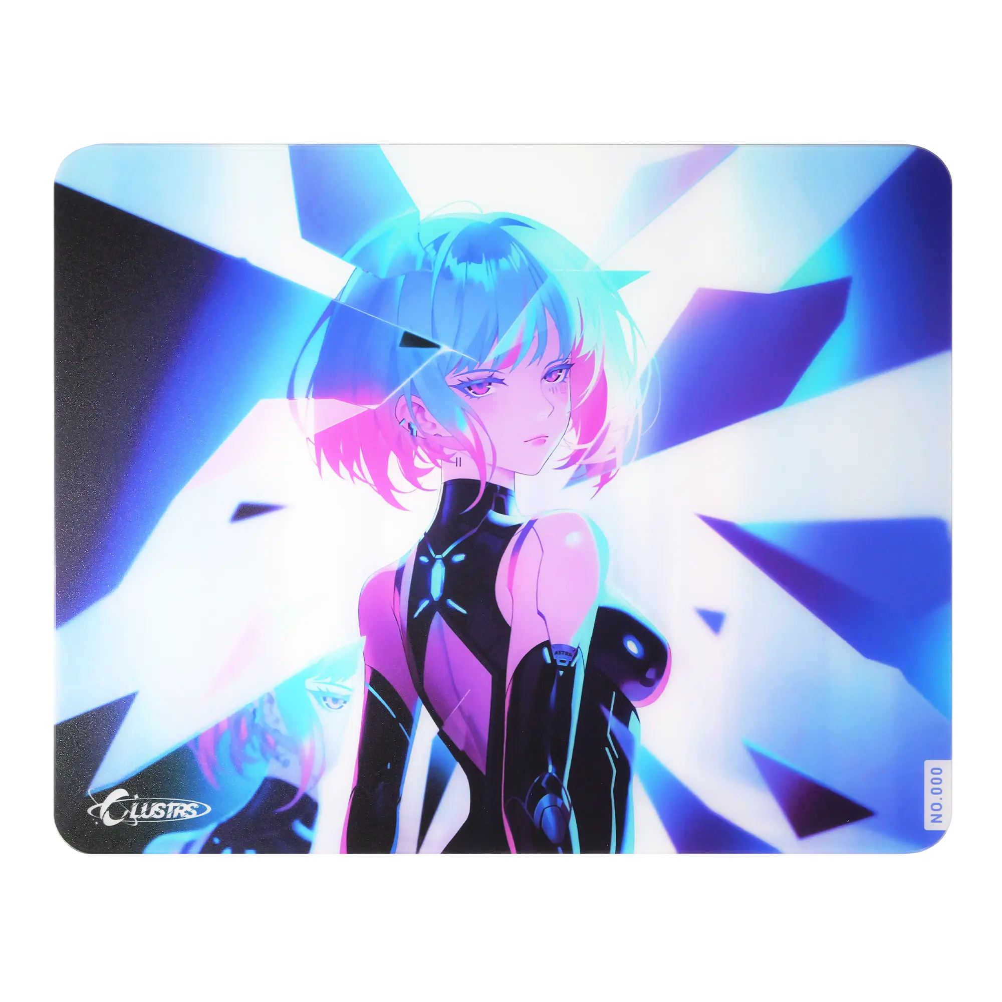 Clustrs ASTRA Gaming Glass Mouse Pad – Limited Edition, Precision Glide – 400*500*2.5mm – 2.5D edge