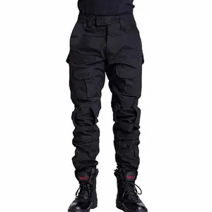 TRGPSG Men's Hiking Pants, Ripstop Camo Cargo Pants, Multi-Pocket Casual Outdoors Work Pants（No Belts）