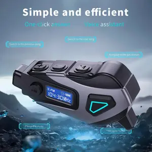 MOKATA 2026 New Motorcycle Helmet Bluetooth Camera Headset - Bluetooth 5.4, HD Recording, Long Battery Life, Noise Cancellation, Universal Fit for All Helmets