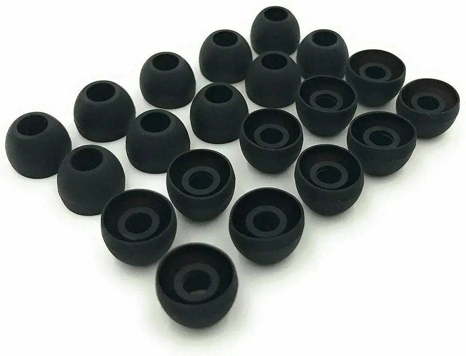 20 Pcs Universal Premium Ear Tips Silicone Replacement Earbud Earbuds