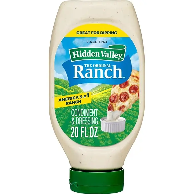 Hidden Valley The Original Ranch Condiment & Dressing 20 FL OZ - America's #1 Ranch - Great for Dipping Since 1954