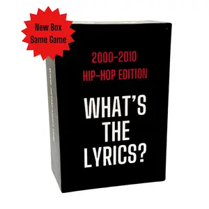 2000-2010 Hip Hop Edition Card Game - Finish The Lyrics & Trivia Time - Perfect For Game Nights - Two Ways To Play - Fun For Everyone - Card Deck Box