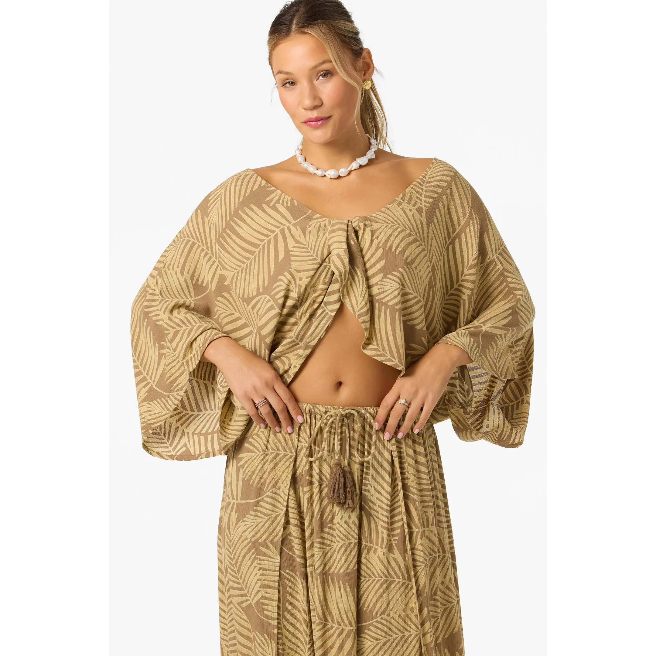 Anna Printed Reversible Cover-Up Top