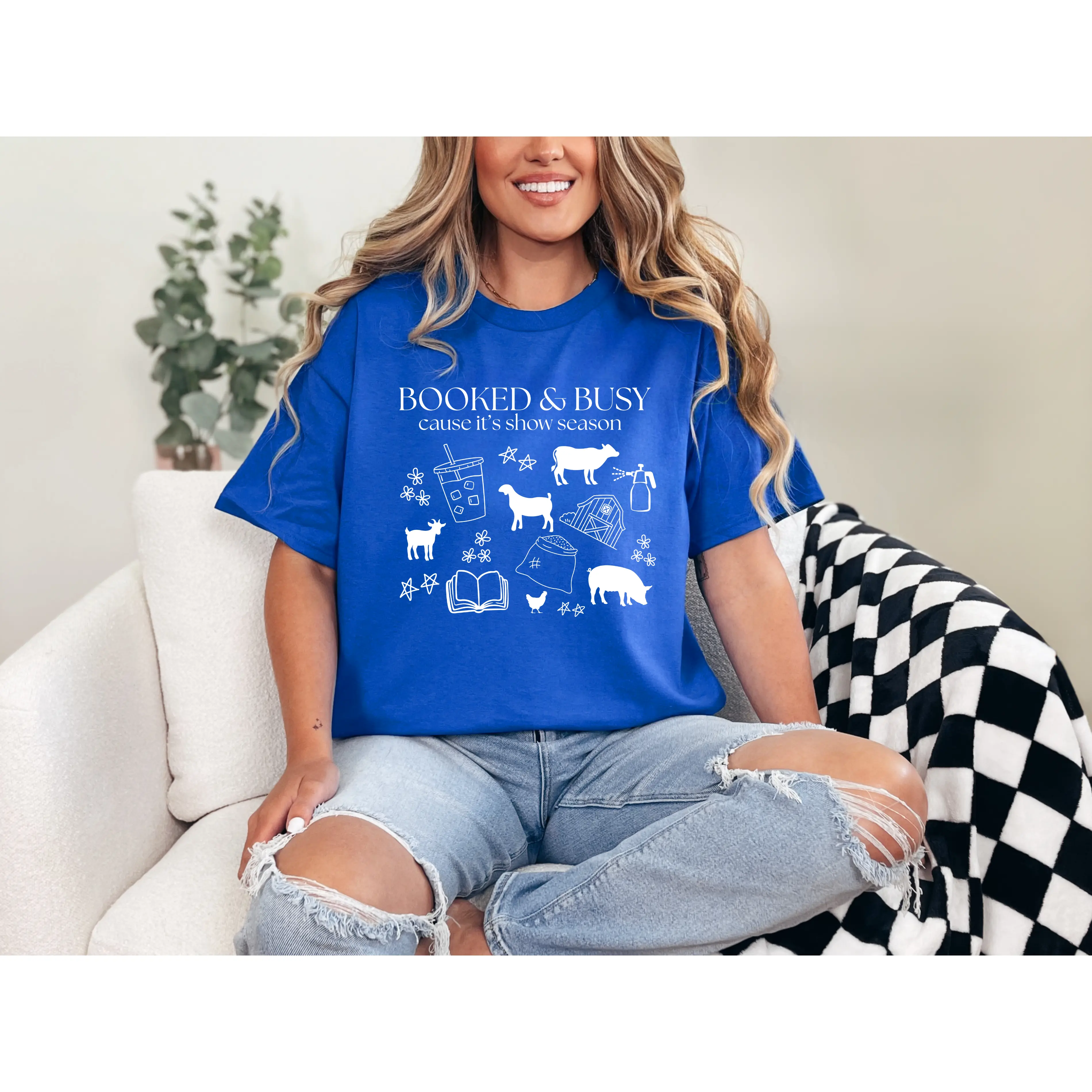 Booked & Busy Cause It’s Show Season Shirt | Livestock Show Tee | Farm Show Mom Shirt | FFA 4H Show Shirt | County Fair Graphic Tee