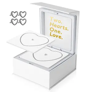 Welocked Unisex Permanent Couples Bracelets with Special Clasp Perfect Date Night Gift for Anniversary and Birthday