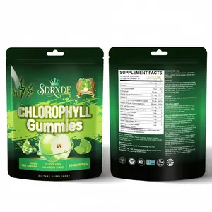 SDRXDE Immunoenhanced Chlorophyll Soft Candy 2 Package - Contains elderberry and echinacea+vitamin B12/D3/C/zinc, black pepper extract. 500% DV daily vitamin D3, Irish seaweed, and apple cider vinegar. Enhance energy and seasonal transition protection,