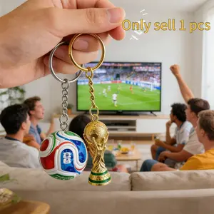 Football Keychain 2026 USA Canada Mexico Sports Pendant Soccer Match Souvenir Accessories Fan Lover Gift Bag Hanging Decoration