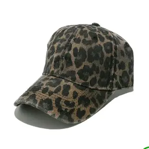 Leopard Print Baseball Cap for Women - Stylish Adjustable Hat with Trendy Animal Print Design, Cheetah Print, Punchy, Western