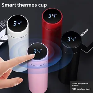 Intelligent Temperature Display 304 Stainless Steel Insulated Cup for Men and Women, Creative Business Water Cup with Temperature Control