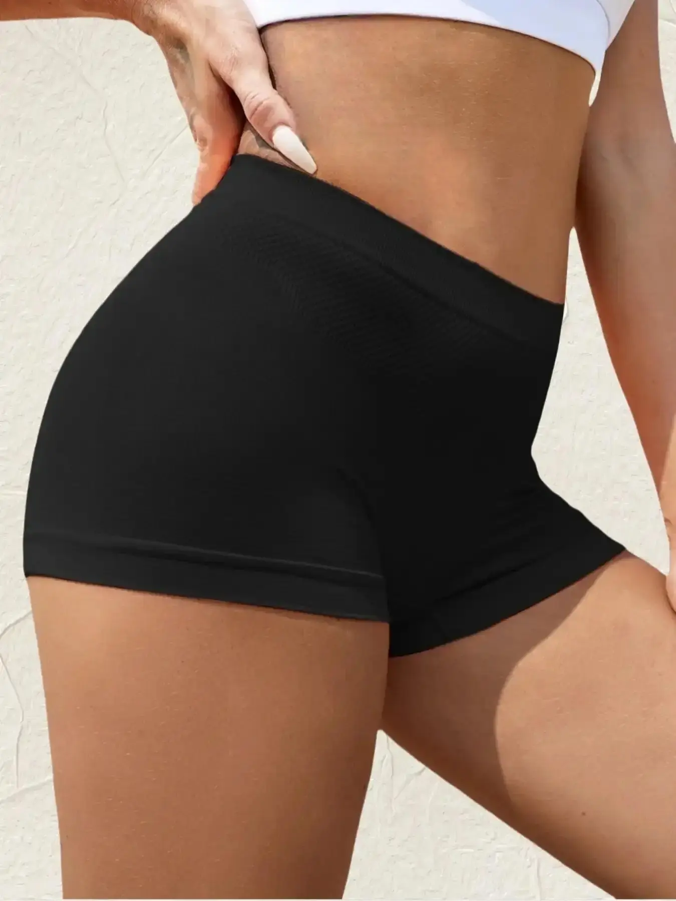 Women's Solid Stretch Seamless Boyshorts, Casual, Soft, Smooth & Comfy Stretchy Breathable Pantits for Daily Wear, Bottoms Underwear Pieces All Seasons, Panty Panties bodycon streetwear
