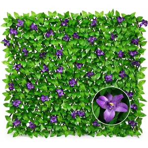Expandable Fence  Screen for Balcony Patio Outdoor, 1 count Faux Ivy Fencing Panel for Backdrop Garden Backyard  Decorations