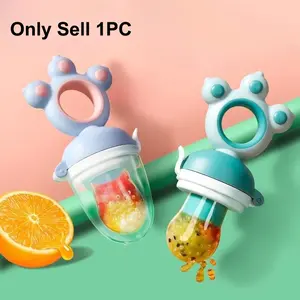Cute Paw Design Rotating Push-Type Fruit Feeder, Silicone Fresh Food Feeder Pacifier, Baby Feeding Tool for Safe & Healthy Meals, Engaging, Fun, Easy to Clean, Gifts