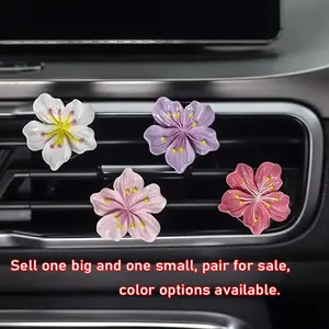 Car Air Freshener Clip, Car Diffuser and Air Outlet Decoration, Refillable Car Air Freshener Clip without Fragrance Tablet, Universal Car Interior Decoration Accessory