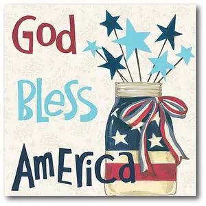 Courtside Market American Country II 30" x 30" Canvas Wall Art