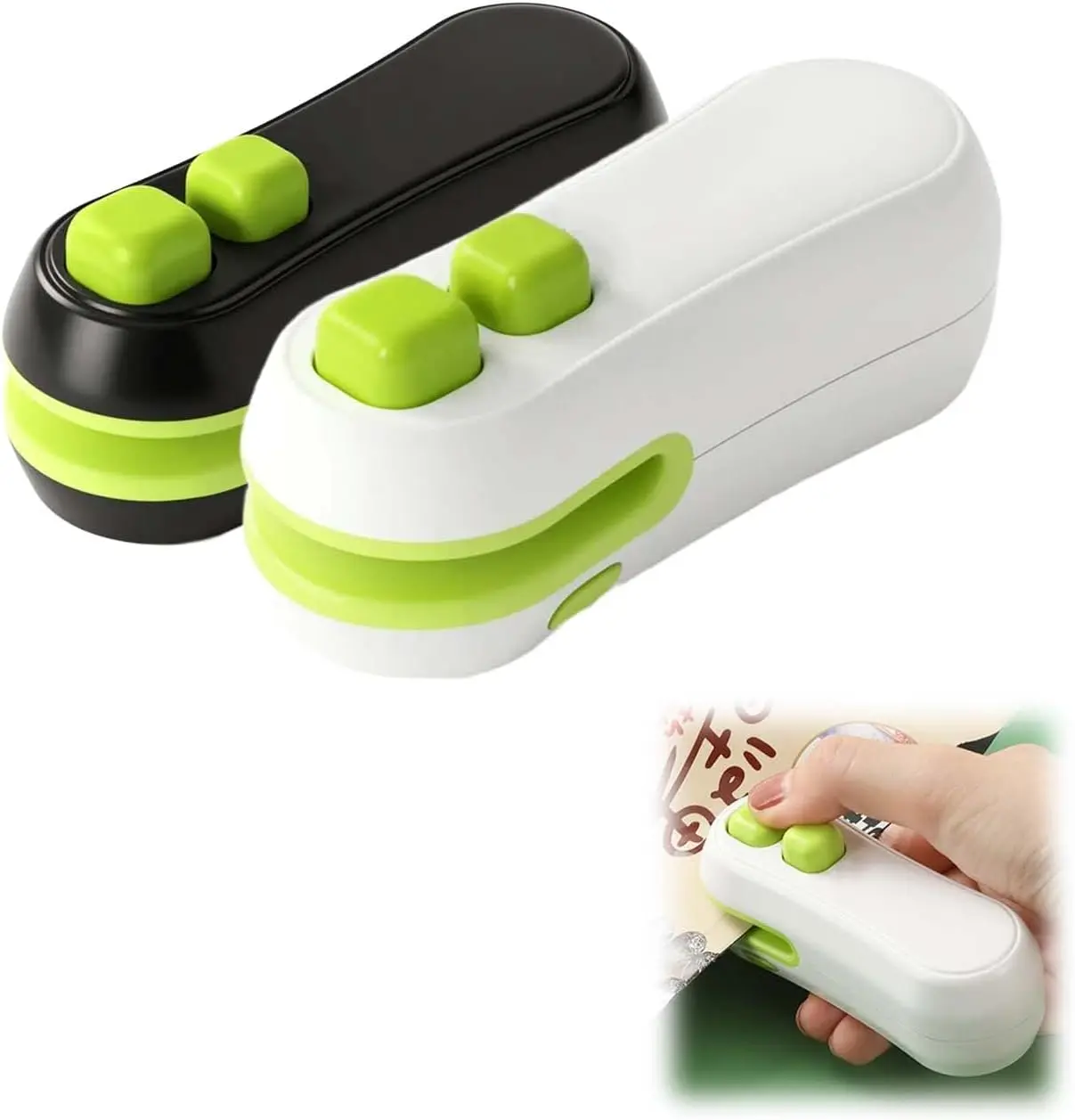 Mini Bag Sealer, 2 in 1 Handheld Heat Sealer & Cutter 2 Pack
