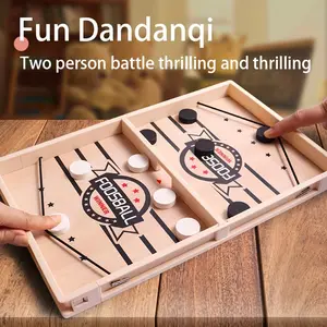 Wooden Catapult Chess for Two Players - Desktop Launching Fun Parent-Child Interactive Competitive Battle Game, Educational Toy for Halloween, Thanksgiving, Christmas, and Birthday Gifts. Some Patterns, Accessories, and Colors May Vary