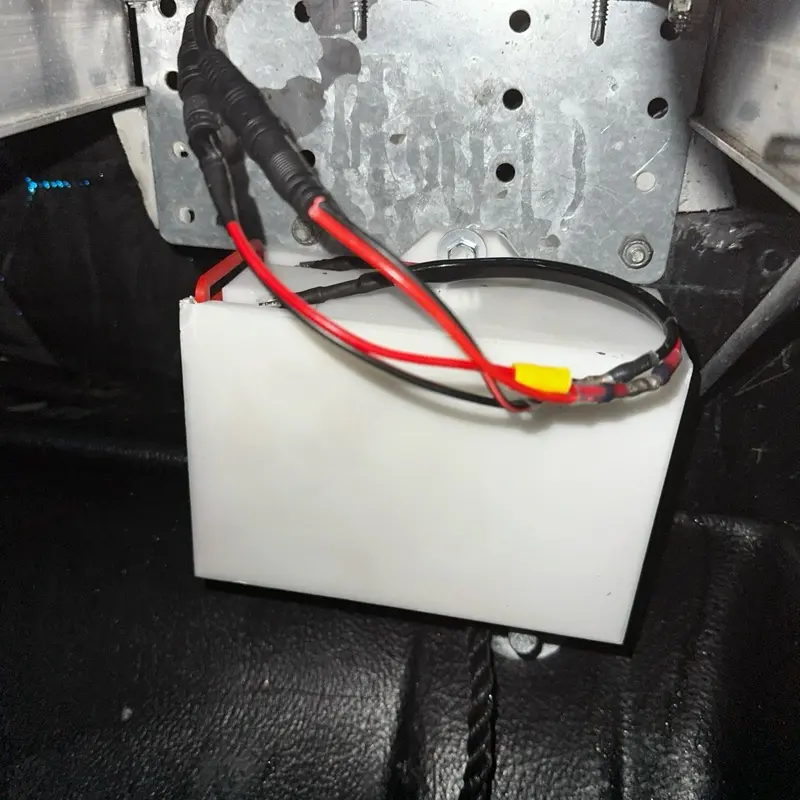 12V Battery Box for Ice Fishing Storage with Easy Access Secure Sliding  Gate 3 Mounting Tabs ABS Material Fits Up to 9 Amp Hour Batteries - TikTok  Shop