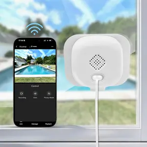 Dual-Use Window/Wall Security Camera, Security Cameras Wifi, 1080p Full-Color Night Vision, 2.4GHz WiFi Indoor/Outdoor Monitoring, Motion Detection, Two-Way Audio, APP Control, 24/7 Recording, Easy Install, Wifi Surveillance Camera