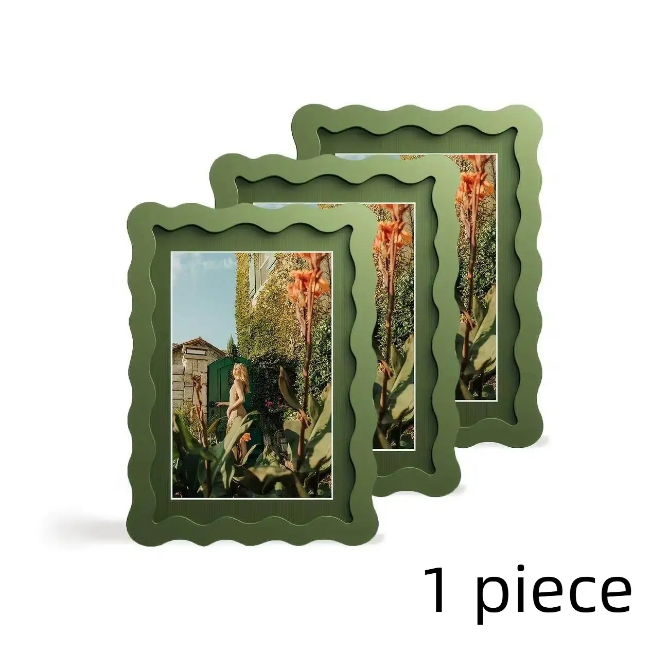 Wooden Wave Picture Frames for Photos, Multiple Sizes Available(4x6 5x7 8x10 11x14), Modern Design, Ideal for Home Decor & Gifts, Durable Material, Photo Frames for Wall