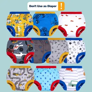 10-Pack Toddler Training Pants – Reusable Cotton Pull-On Underwear for Daytime Potty Learning