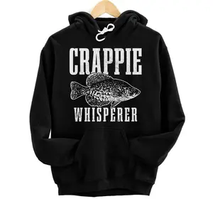 Personalized Crappie Whisperer Funny Vintage Crappie Fishing Fisherman Pullover Hoodie