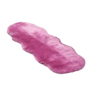 High Pile Acrylic Fiber Modern Shaggy Fluffy Rug, Solid Color Furry Soft Floor Mat, Cozy Warm Machine Washable Bedside Carpet with Soft Texture, Multi-Size Option, Furry Soft Rugs, Fluffy Rugs
