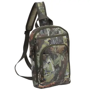 212 MAIN Slim Sling Backpack, Polyester Compact Camo Bag with Tablet Sleeve, Versatile Bag for Day Trips, Camouflage Camo Backpacks