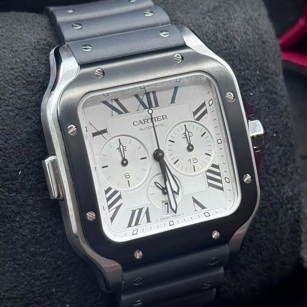Pre-owned Cartier WSSA0017 Stainless Steel 43.3mm Pre-owned Luxury Watch