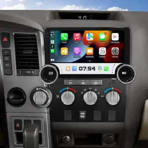 10.1 inch Dual Knob Android Radio for【Toyota Tundra 2008-2013】Car Stereo with Wireless CarPlay/Android Auto Touch Screen Head Unit Android 13.0 BT/WiFi/DSP/GPS/SWC/FM Radio Backup Camera