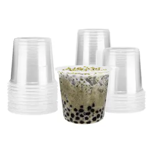 [500 ct] 25 oz Plastic Flat Rim Extra Wide Cold Cups (120 mm), PP