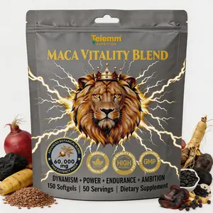 Telemm 60,000mg Maca Apex Blend | Alpha Drive & Power with Shilajit + Ashwagandha