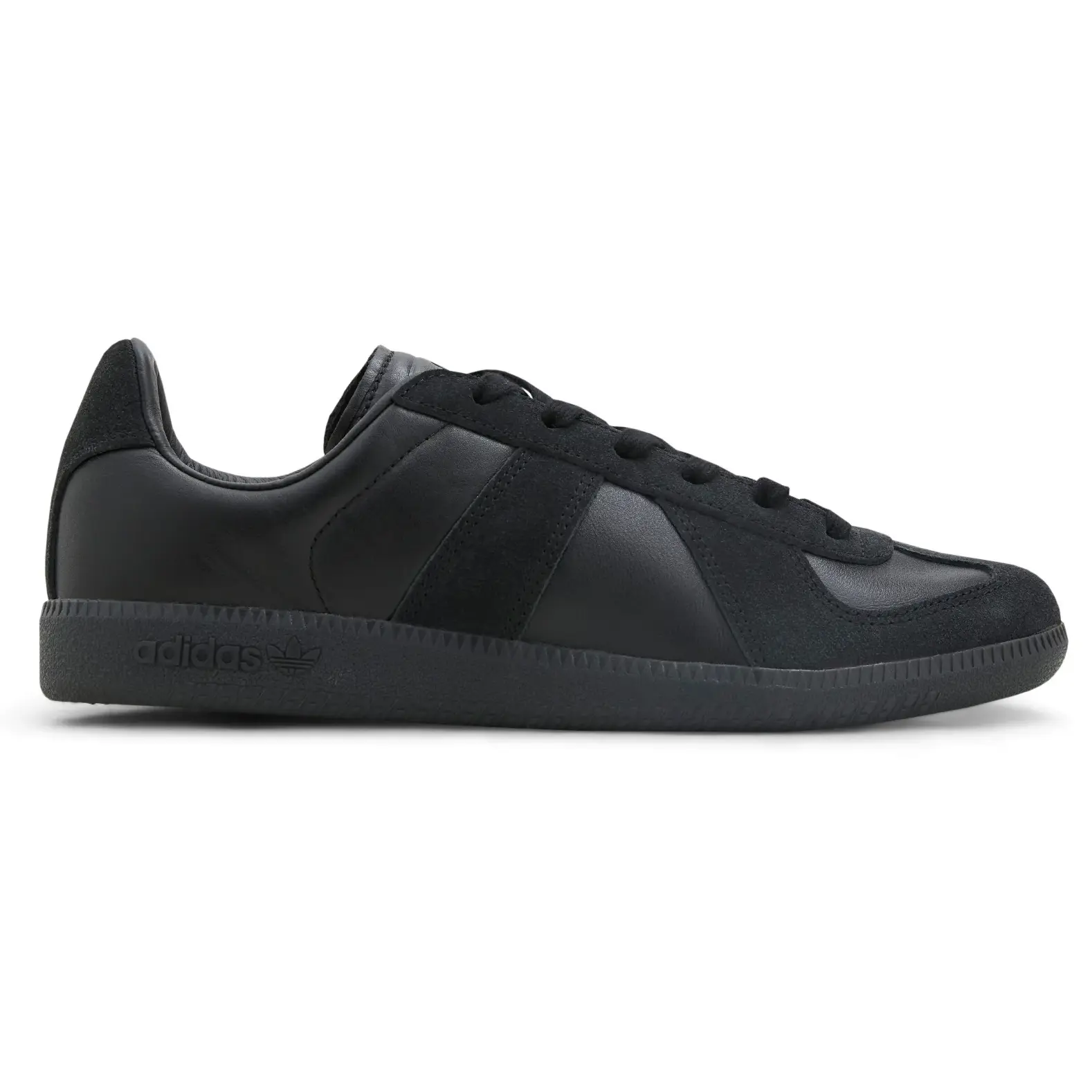 Adidas BW Army Men's Leather & Canvas GAT Style Low Top Fashion Casual Trainers - Cobalt & Core Black, Lace-Up Closure-Equipped Footwear Fashion, Round Toe, Athletic Training, All Seasons, Brand New & Original, Plain Army Wear, US M 10
