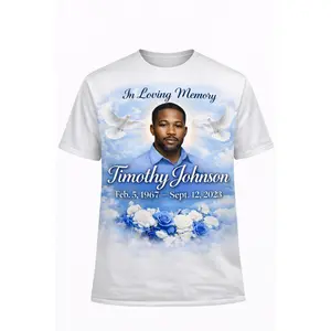 Memorial Shirt with Photo – Personalized RIP Tribute Shirt – Custom Remembrance Apparel